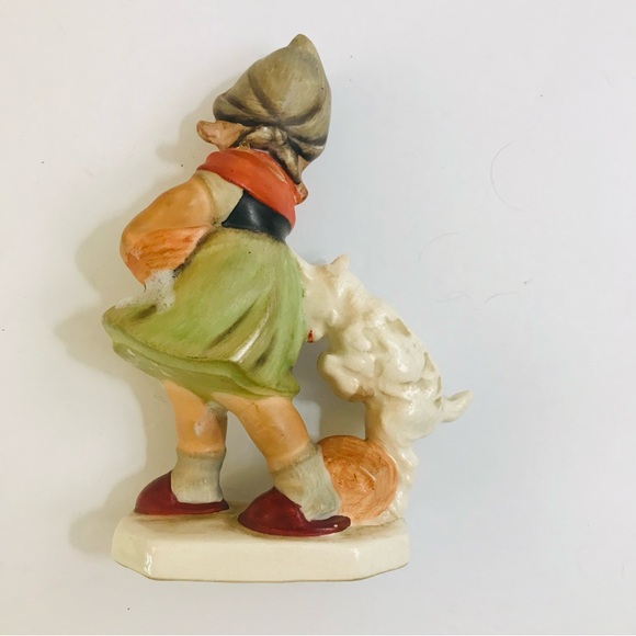 Vintage Freidel German Figurine of Little Girl with Kid - Picture 3 of 8